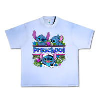Grape Ice preview flower stitch blue preschool Urban Heavy Tee - AdoDesignShop