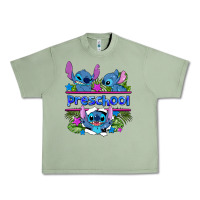 Oil Green preview flower stitch blue preschool Urban Heavy Tee - AdoDesignShop