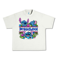 Pistachio preview flower stitch blue preschool Urban Heavy Tee - AdoDesignShop