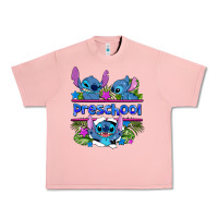 Salmon preview flower stitch blue preschool Urban Heavy Tee - AdoDesignShop
