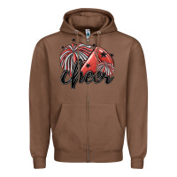 Chestnut cheer Zipper Hoodie - MaliasSmallBusiness