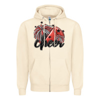 Sandshell cheer Zipper Hoodie - MaliasSmallBusiness