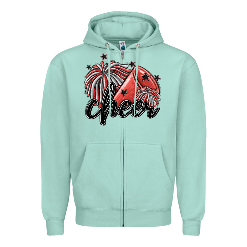 Cheer Zipper Hoodie by MaliasSmallBusiness | Teevron