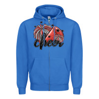 True Royal cheer Zipper Hoodie - MaliasSmallBusiness