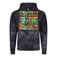 Cloud Black sunflowers donkey seamless pattern Vintage Hoodie - HRA Design Shop