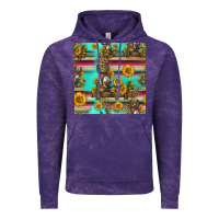 Cloud Purple sunflowers donkey seamless pattern Vintage Hoodie - HRA Design Shop
