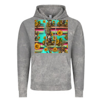 Cloud Rock sunflowers donkey seamless pattern Vintage Hoodie - HRA Design Shop
