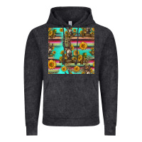 Vintage Black sunflowers donkey seamless pattern Vintage Hoodie - HRA Design Shop