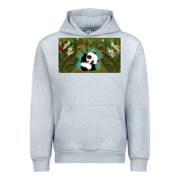 Heather Grey cute panda Urban Hoodie - TumblerDesignByShophia