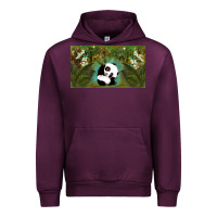 Mauve Wine cute panda Urban Hoodie - TumblerDesignByShophia