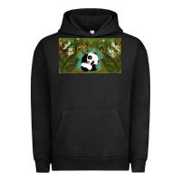 Pigment Black cute panda Urban Hoodie - TumblerDesignByShophia