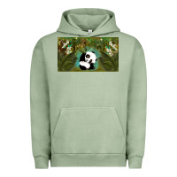 Pigment Oil Green cute panda Urban Hoodie - TumblerDesignByShophia