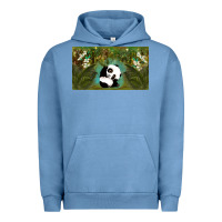 Pigment Pebble Blue cute panda Urban Hoodie - TumblerDesignByShophia