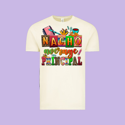 Nacho Average Principal Vintage Tee Designed By Adodesignshop