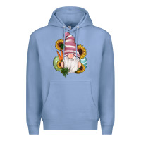 Colony Blue easter gnomes egg carrot sunflowers Premium Hoodie - RanaPortraitStore