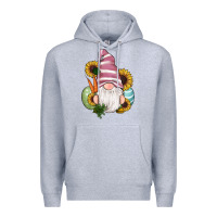 Heather Grey easter gnomes egg carrot sunflowers Premium Hoodie - RanaPortraitStore