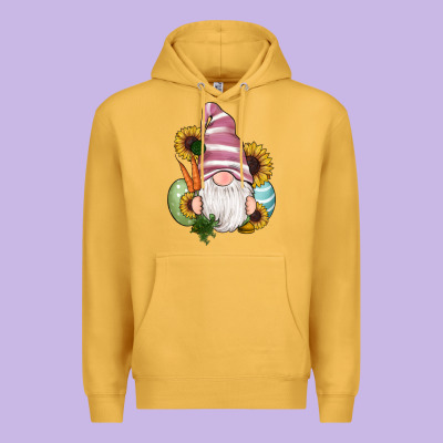 Easter Gnomes Egg Carrot Sunflowers Premium Hoodie Designed By Ranaportraitstore