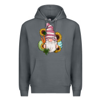 Rock easter gnomes egg carrot sunflowers Premium Hoodie - RanaPortraitStore