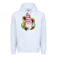 White easter gnomes egg carrot sunflowers Premium Hoodie - RanaPortraitStore