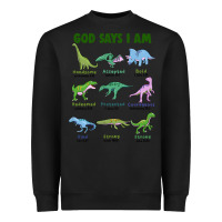 Black god says i am dinosaurs Heavyweight Sweatshirt - JahusDesignShop