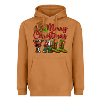 Meerkat Merry Christmas Y'all Cowboy Heavyweight Hoodie - MaliasSmallBusiness