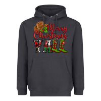Smoke Merry Christmas Y'all Cowboy Heavyweight Hoodie - MaliasSmallBusiness