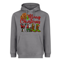 Storm Merry Christmas Y'all Cowboy Heavyweight Hoodie - MaliasSmallBusiness