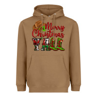 Toasted Coconut Merry Christmas Y'all Cowboy Heavyweight Hoodie - MaliasSmallBusiness