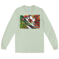 Matcha mexico flag sunflowers roses and cactus with serape aztec and leopard Long Sleeve Tee - Artiststas