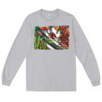 Moon Dust mexico flag sunflowers roses and cactus with serape aztec and leopard Long Sleeve Tee - Artiststas