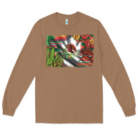 Toasted Coconut mexico flag sunflowers roses and cactus with serape aztec and leopard Long Sleeve Tee - Artiststas