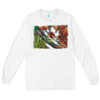 White mexico flag sunflowers roses and cactus with serape aztec and leopard Long Sleeve Tee - Artiststas