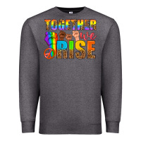 Charcoal Heather Western LGBTQ+ Together We Rise Premium Sweatshirt - BundleAndBundleShop