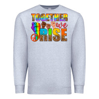 Heather Grey Western LGBTQ+ Together We Rise Premium Sweatshirt - BundleAndBundleShop