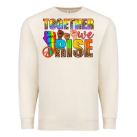 Sandshell Western LGBTQ+ Together We Rise Premium Sweatshirt - BundleAndBundleShop