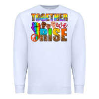 White Western LGBTQ+ Together We Rise Premium Sweatshirt - BundleAndBundleShop