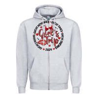 Heather Grey girl's trip Zipper Hoodie - MaliasSmallBusiness