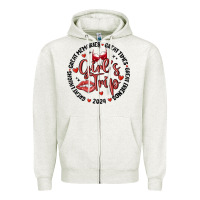 Oatmeal Heather girl's trip Zipper Hoodie - MaliasSmallBusiness