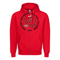 Red girl's trip Zipper Hoodie - MaliasSmallBusiness