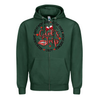 Sports Green girl's trip Zipper Hoodie - MaliasSmallBusiness