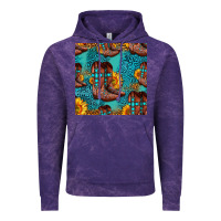 Cloud Purple western boots seamless pattern Vintage Hoodie - HRA Design Shop