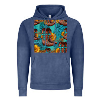 Vintage Denim western boots seamless pattern Vintage Hoodie - HRA Design Shop