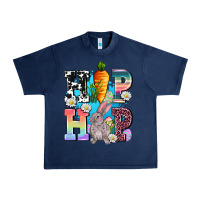Navy hip hop easter rabbit Urban Heavy Tee - AdoDesignShop