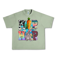 Oil Green hip hop easter rabbit Urban Heavy Tee - AdoDesignShop
