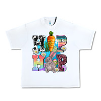 White hip hop easter rabbit Urban Heavy Tee - AdoDesignShop