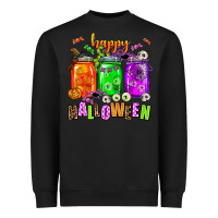 Black happy halloween jars and horror Heavyweight Sweatshirt - AdoDesignShop