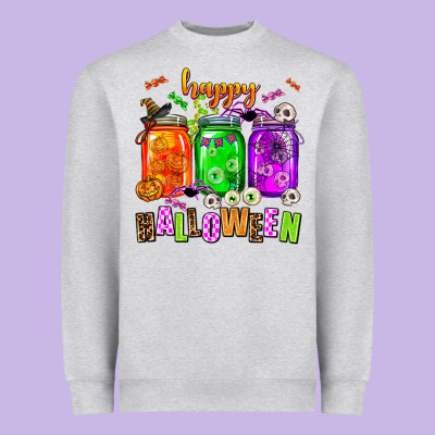 Happy Halloween Jars And Horror Heavyweight Sweatshirt Designed By Adodesignshop