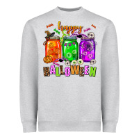 Heather Grey happy halloween jars and horror Heavyweight Sweatshirt - AdoDesignShop