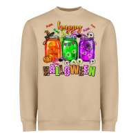 Mushroom happy halloween jars and horror Heavyweight Sweatshirt - AdoDesignShop