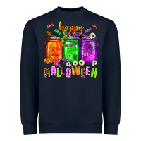 Navy happy halloween jars and horror Heavyweight Sweatshirt - AdoDesignShop